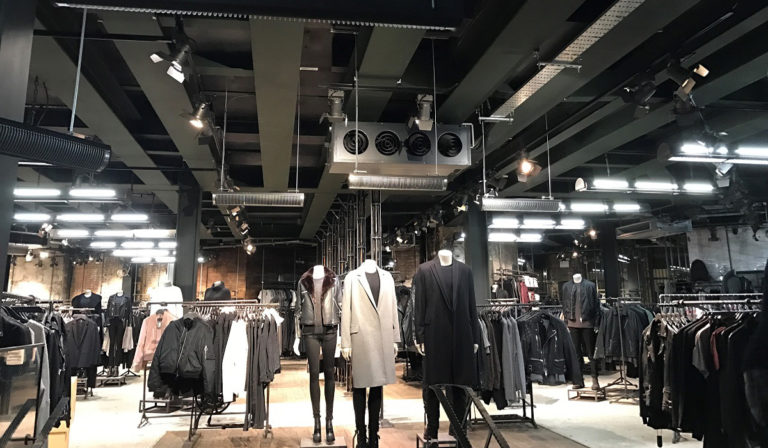 Aspect XL Heizung All Saints Bekleidungsgeschäft