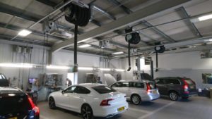 Snows Motor Group workshop heating