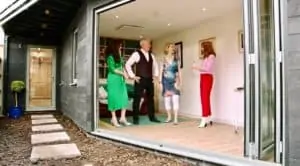 Your Home Made Perfect TV installs Herschel infrared heating for garden room
