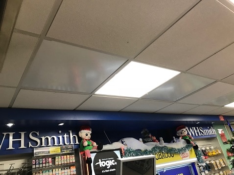 WHSmith discreet ceiling heating