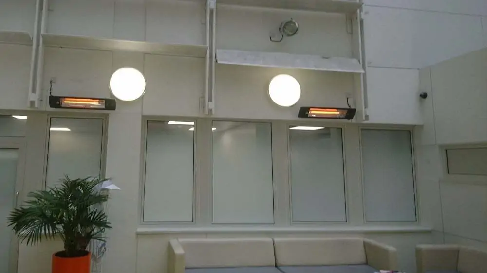 Infrarot-Heizung für Wartezimmer im Krankenhaus