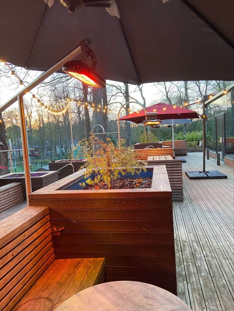 Studentenbar Terrassenheizung