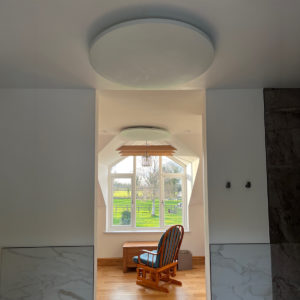 Select XLS Rund - Weiße Paneele zur Deckenmontage im Wohnbereich