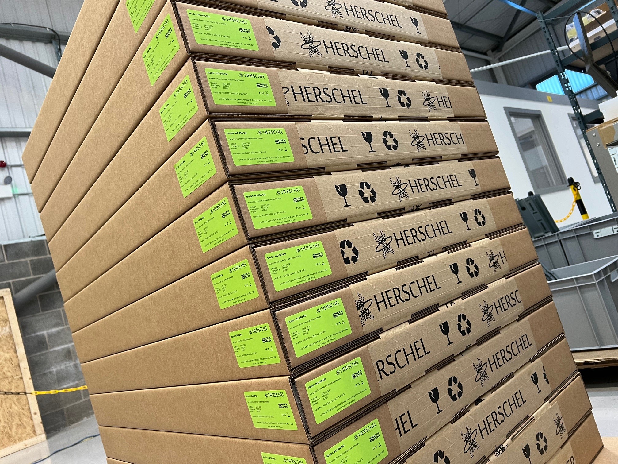 Herschel Comfort – Verpackung aus 100 % recyceltem Material