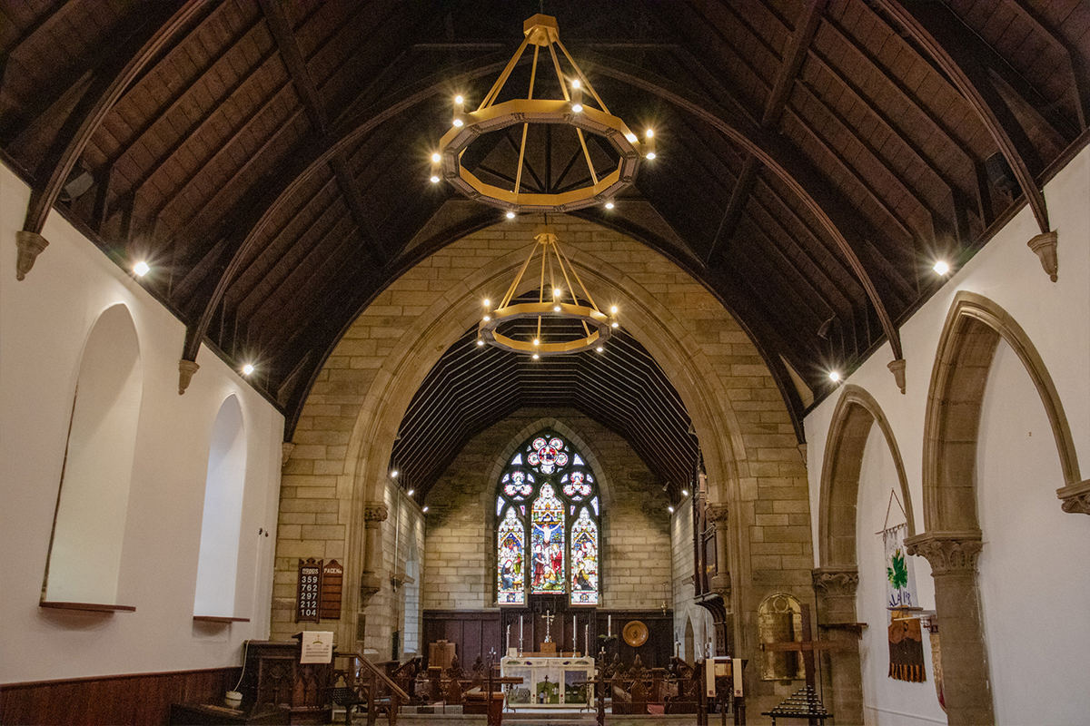 Halo-Heizung für die St.-Peter-Kirche in Galashiels