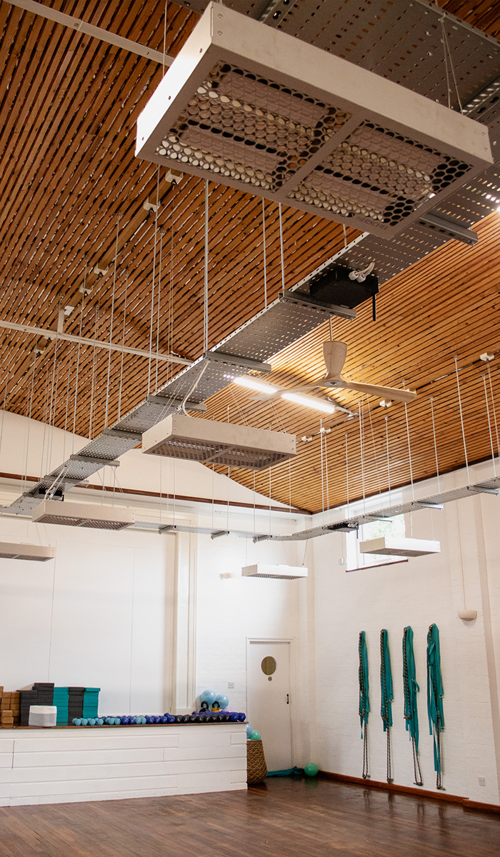 Wellnessstudio, beheizt mit Infrarotstrahlern